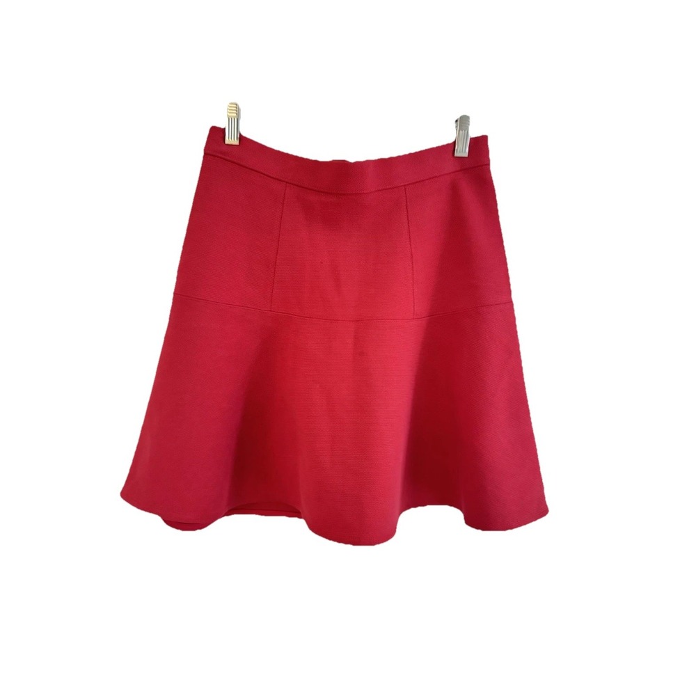 💙Madewell Red Skater Skirt Sz 4 | Holiday Festive A-Line‎ Twirl Soft Knit